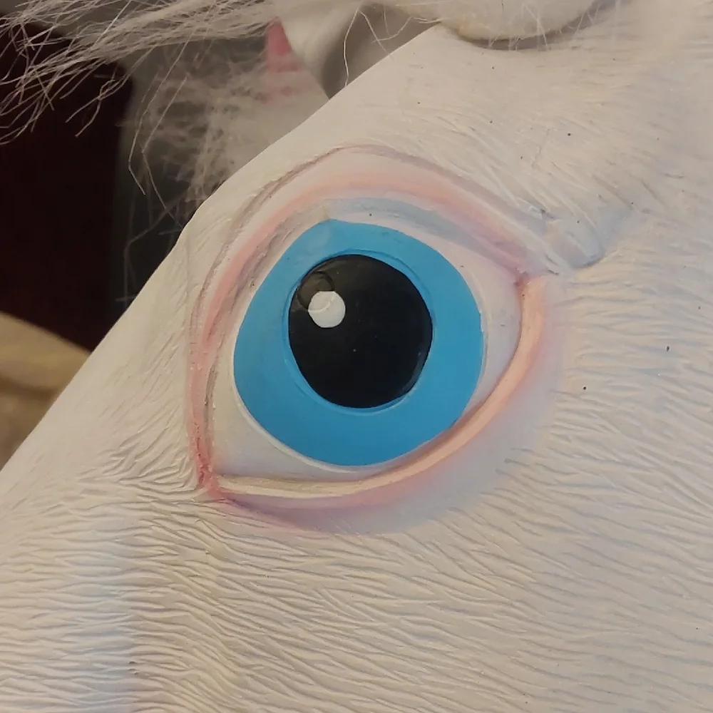 Easter Unlimited Unicorn Mask With Pink Accents.